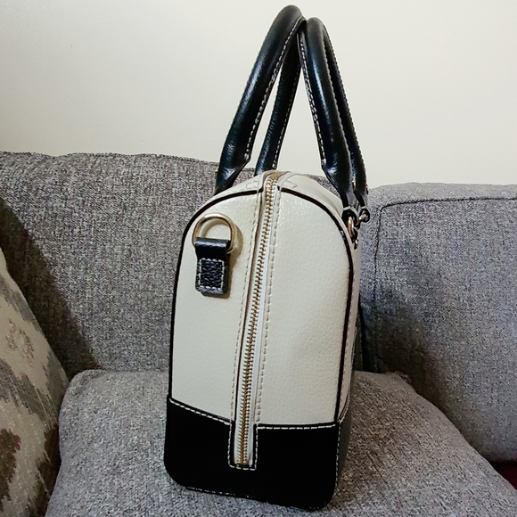 🆕 Kate Spade Alessa Berkeley Lane Leather Crossbody & Handbag. Black & Ivory. - Picture 4 of 15